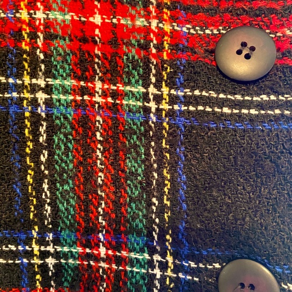 ♥️AUGUST MAX♥️VTG PLAID TWEED CROPPED LINED BLAZER JACKET EUC❣️ - Picture 5 of 6